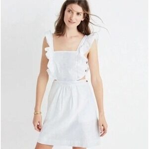 Madewell Leilani Apron Eyelet‎ Sun Dress Size 8